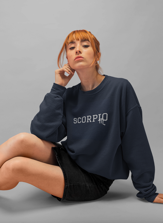 'Scorpio' Embroidered Unisex Crew