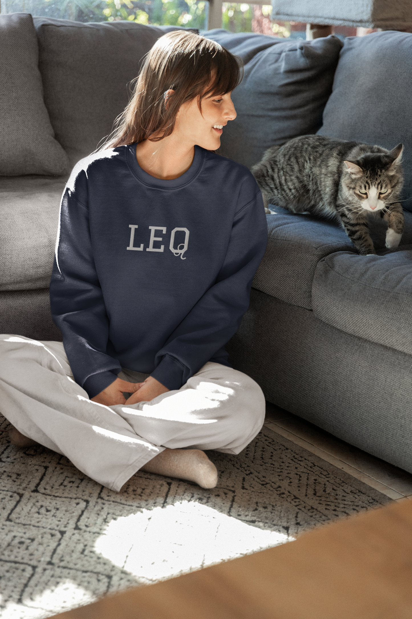 'Leo' Embroidered Unisex Crew