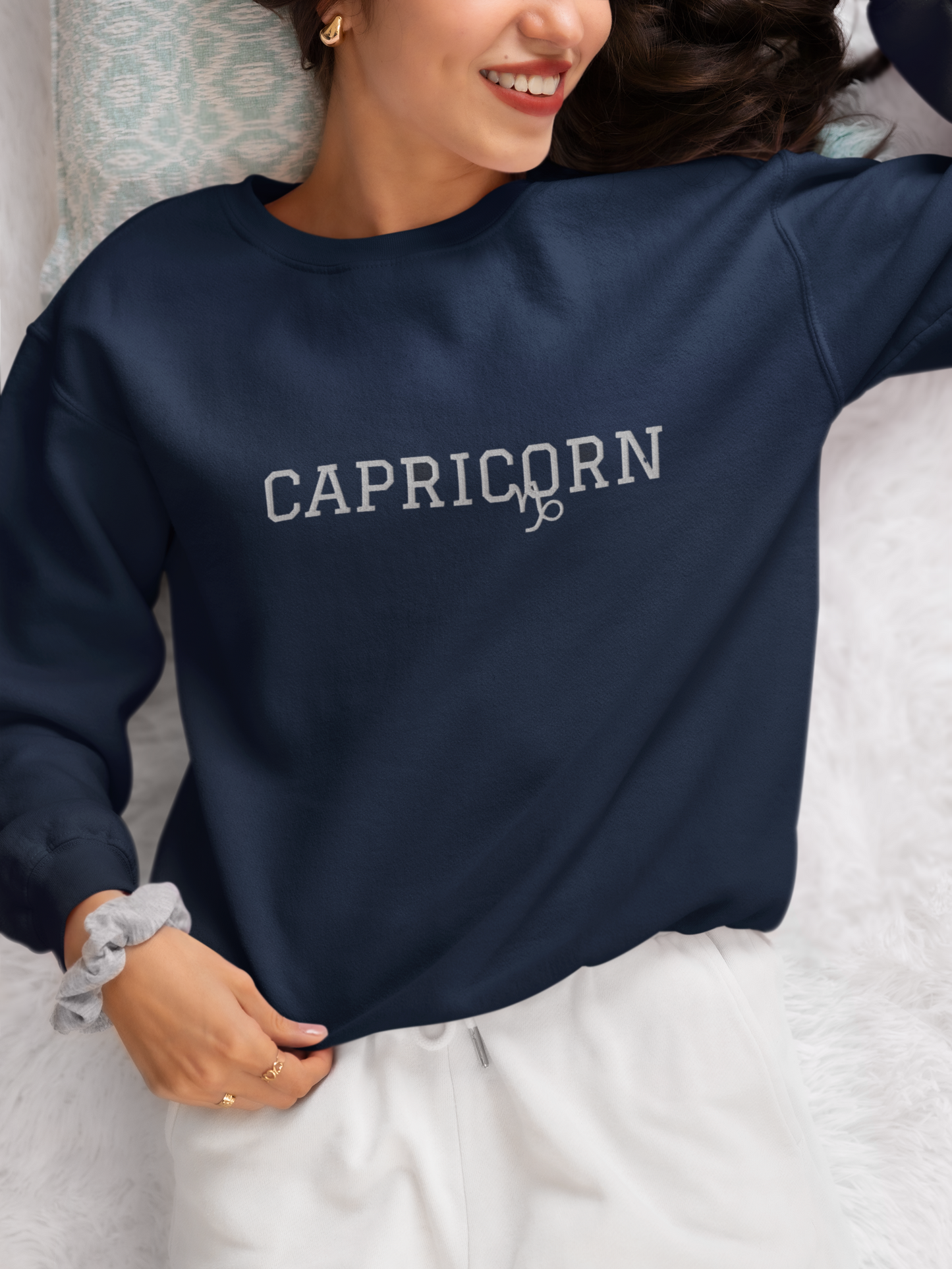 'Capricorn' Embroidered Unisex Crew